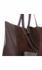 GEANȚĂ DIN PIELE shopper bag Vittoria Gotti ciocolatiu V602
